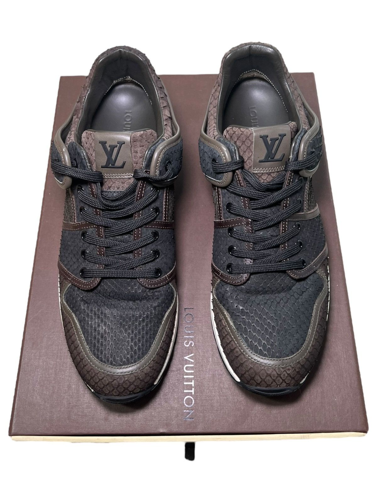 激レア　Louis Vuitton ブラック スニーカー　パイソン Louis Vuitton Python Shoes | Grailed