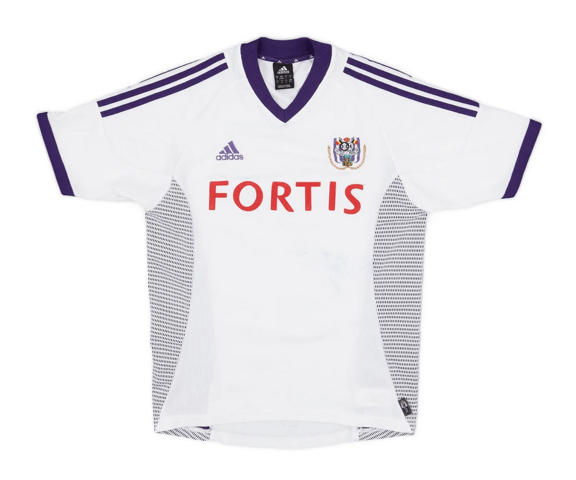 Adidas RSC Anderlecht Belgium 2002 2003 Away Shirt Jersey Size US XL / EU 56 / 4 - 1 Thumbnail