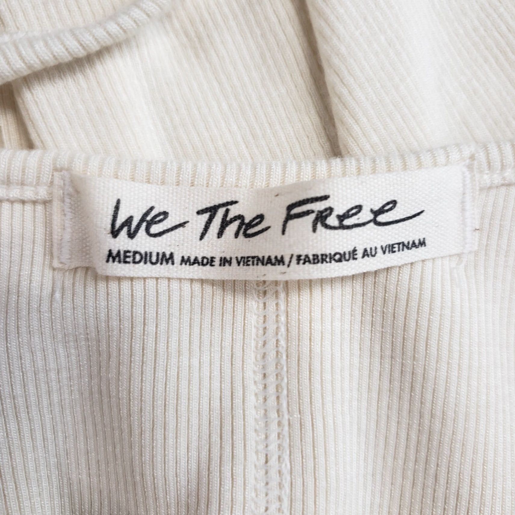 Vintage We The Free Womens Tank Top M Ivory Viscose Blend Sz Medium Rock Your World Size M / US 6-8 / IT 42-44 - 7 Thumbnail
