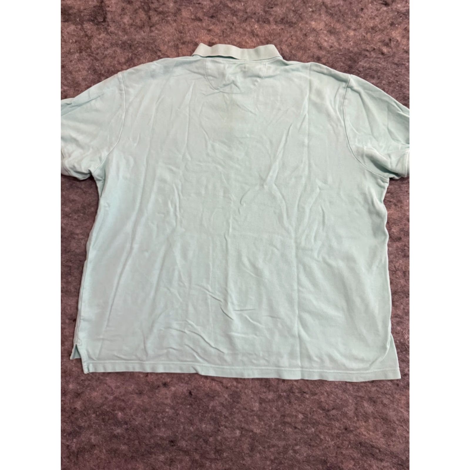 Chaps Chaps Ralph Lauren Mens Polo Shirt Teal Cotton 2XL Short Sleeve Regular Fit Shirt Men Size US XXL / EU 58 / 5 - 4 Thumbnail