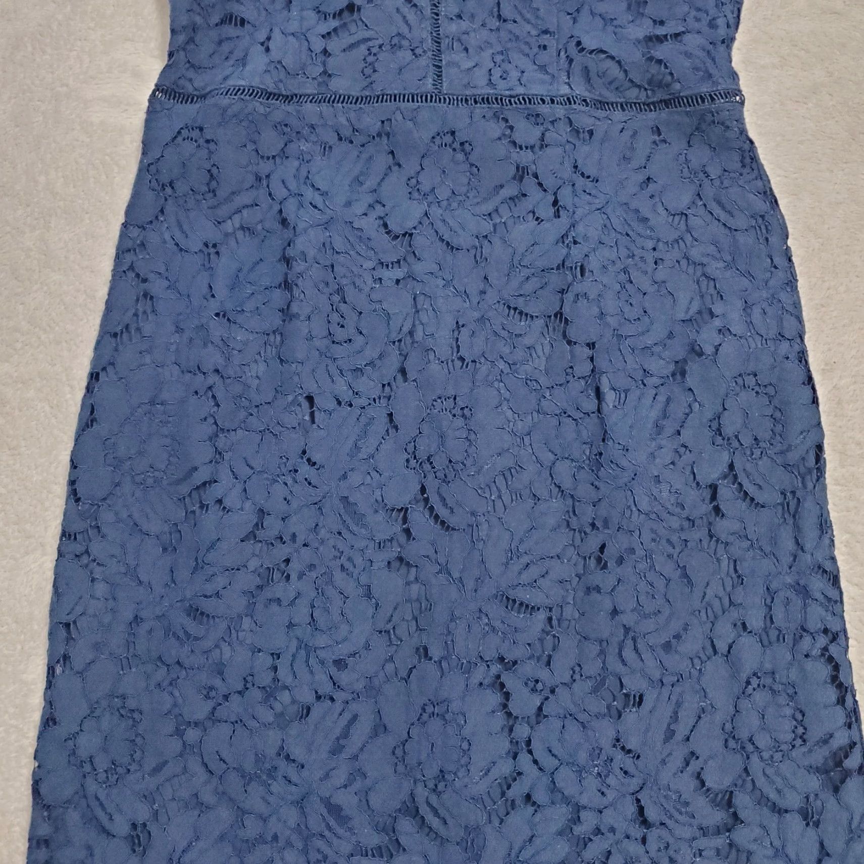 ASTR The Label ASTR The Label Dress Women M Blue Lace Spaghetti Strap Lattice Inset Party Y2K Size M / US 6-8 / IT 42-44 - 5 Thumbnail