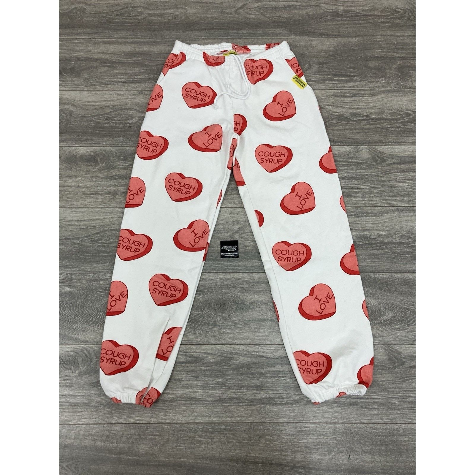 Awful Lot of Cough Syrup Awful Lot Of Cough Syrup Sweatpants ' Valentines ' RARE! NEW Size US 35 - 1 Thumbnail