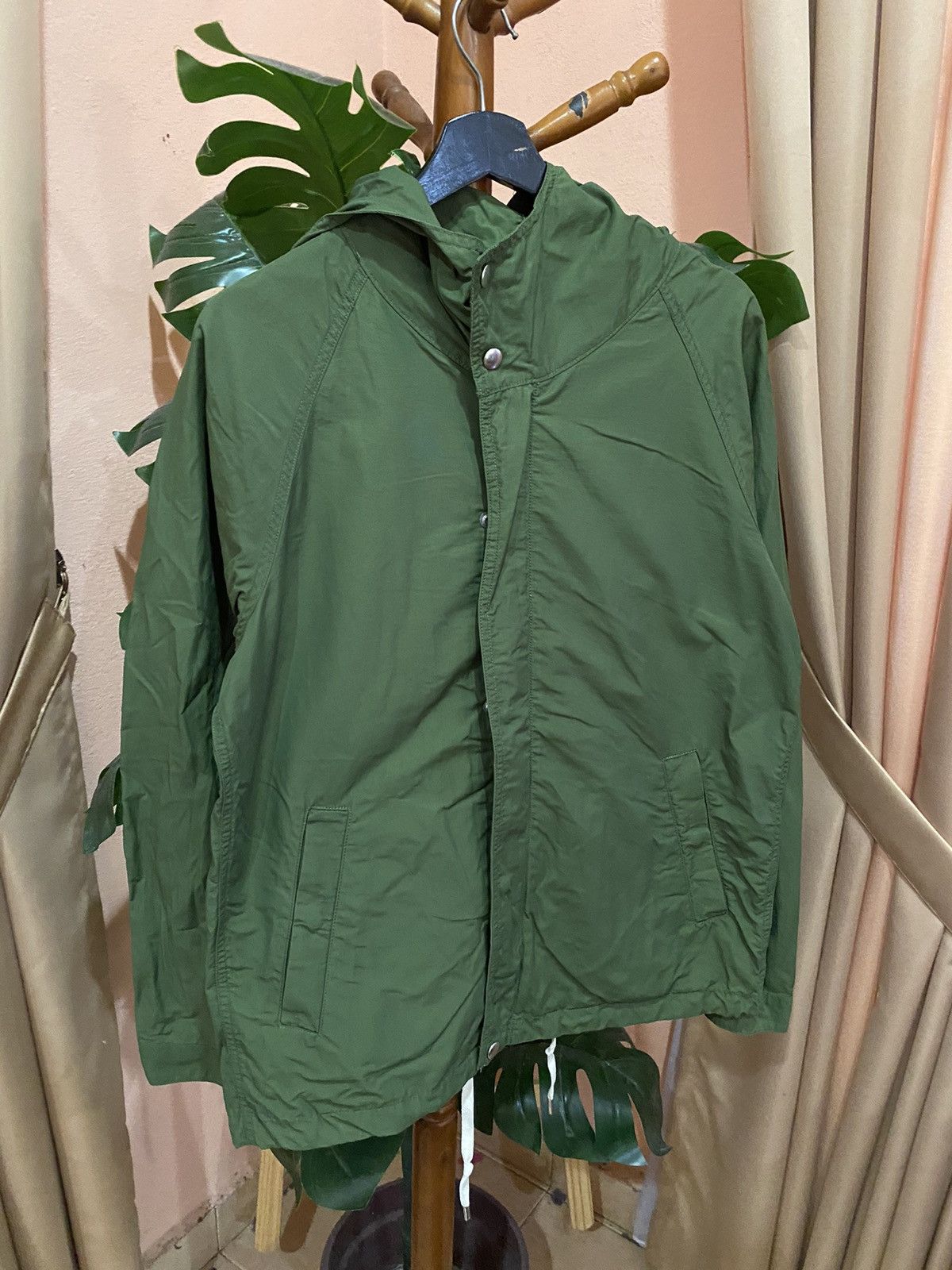 Ships Jet Blue SHIPS JET BLUE Green Hooded Jacket – Medium – Cotton & Nylon Size US M / EU 48-50 / 2 - 3 Thumbnail