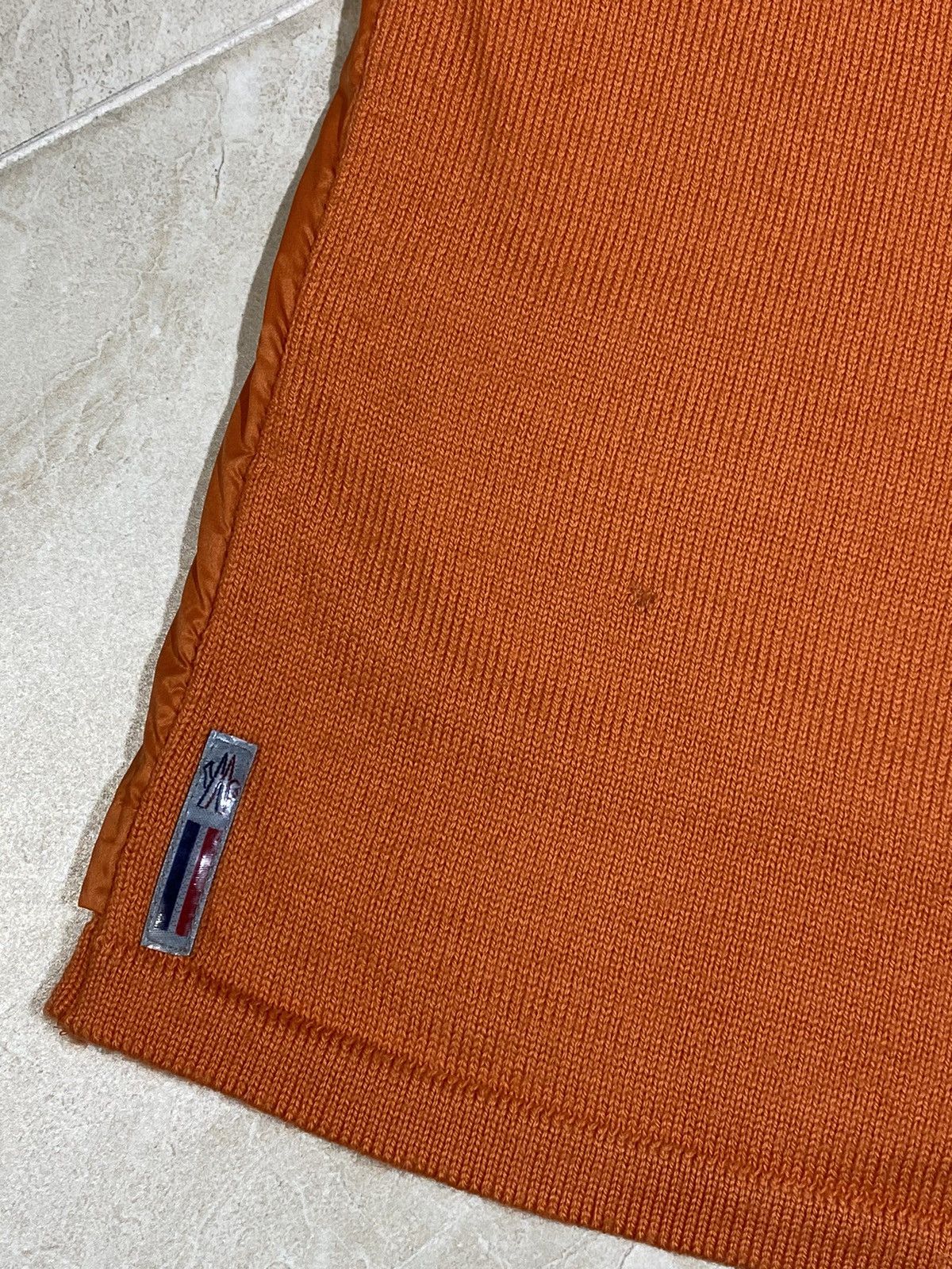 Moncler × Vintage Vintage Moncler Orange Nylon Knit Vest Size L / US 10 / IT 46 - 23 Thumbnail
