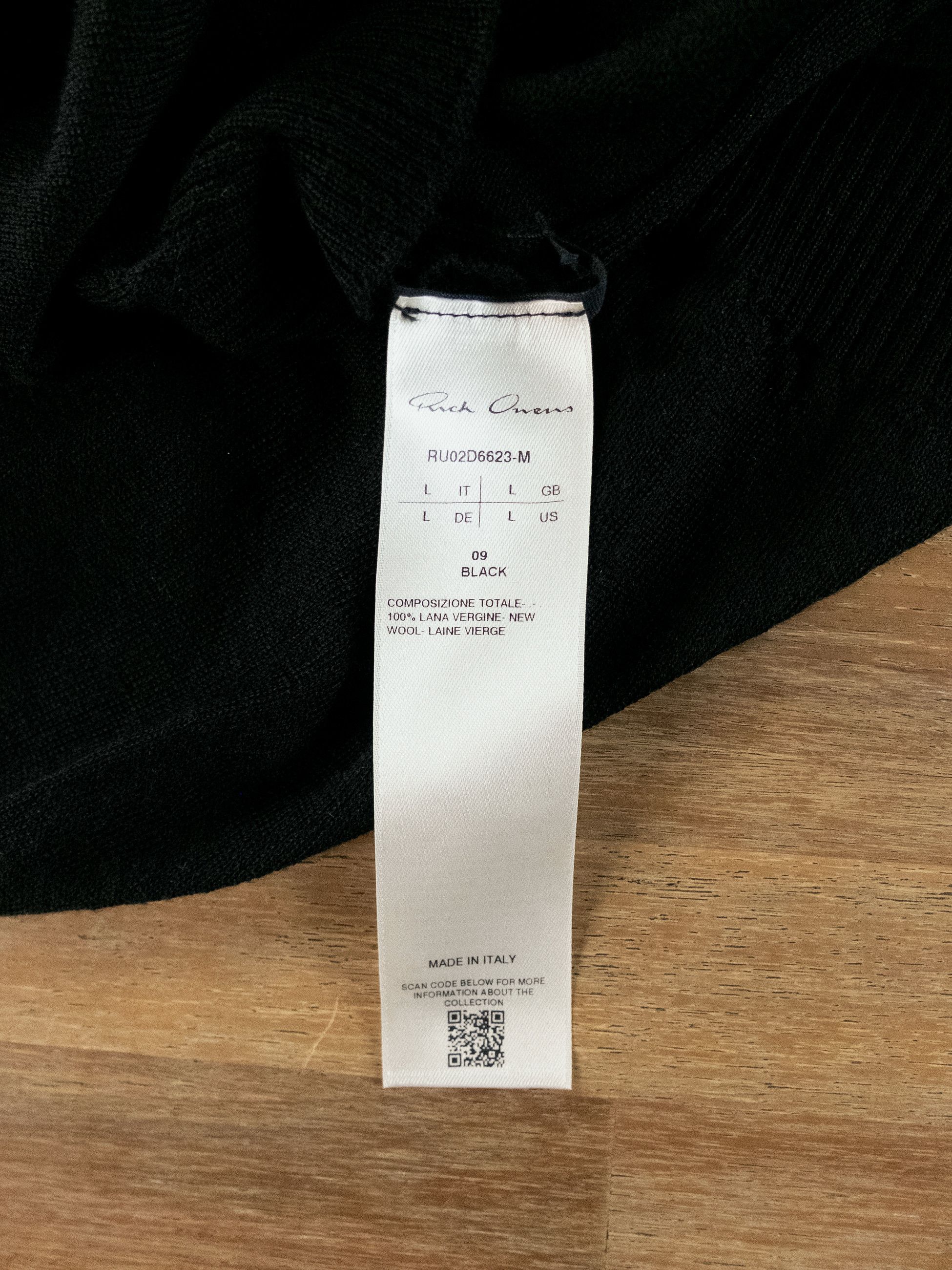 Rick Owens RICK OWENS black hooded oversized wool sweater Large Size US L / EU 52-54 / 3 - 9 Thumbnail