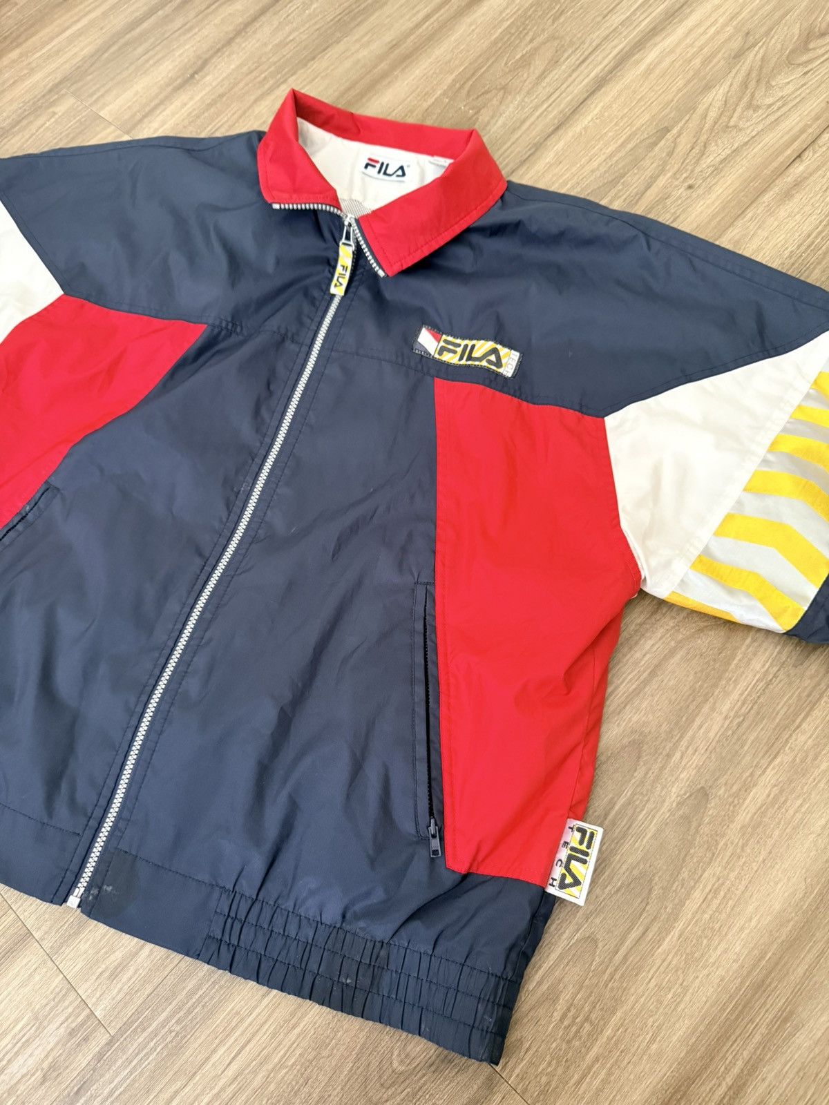 Fila Vintage 90’s Men’s Fila Tech Wind Breaker Jacket Size Large Size US L / EU 52-54 / 3 - 3 Thumbnail