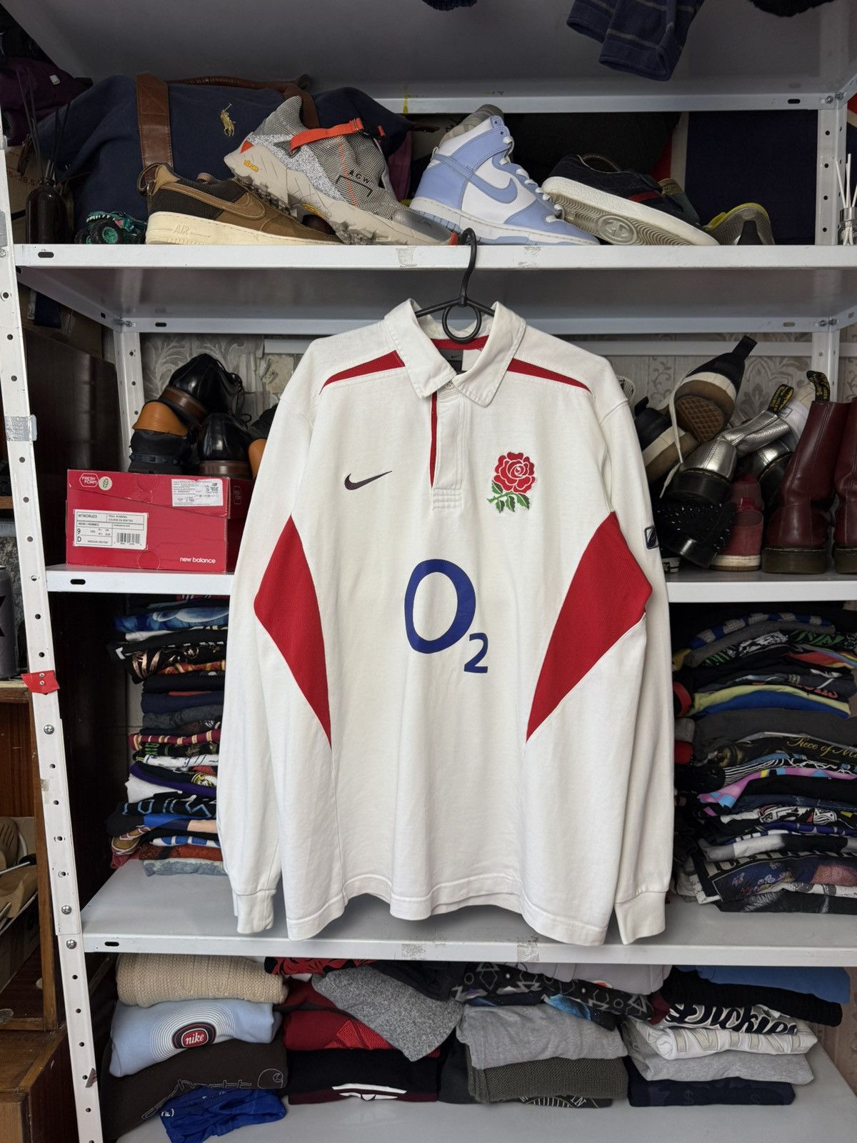 Nike England Rugby Union Home Shirt 2003 Jersey Nike Long Sleeve Size US L / EU 52-54 / 3 - 1 Thumbnail