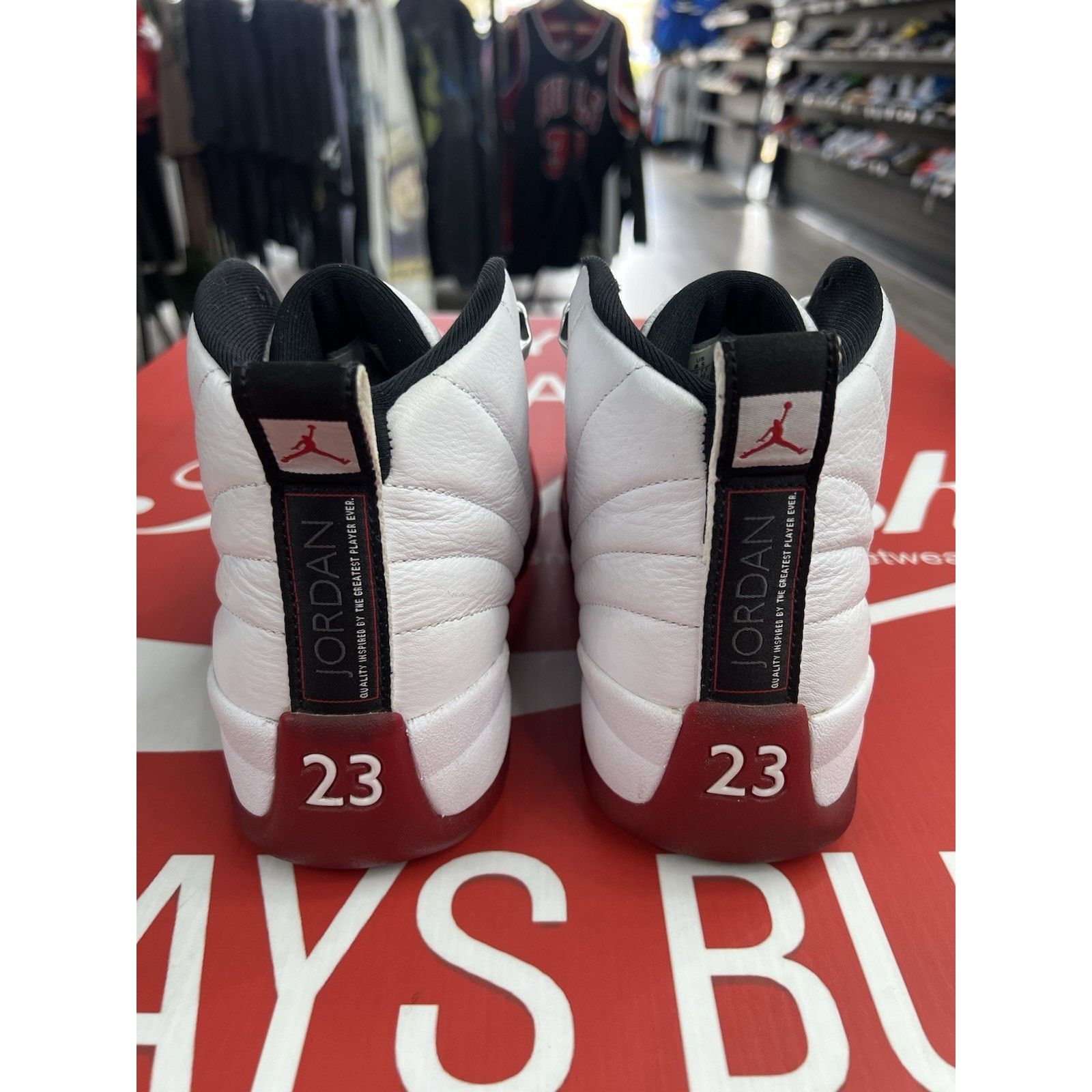 Jordan Brand Air Jordan 12 Retro Cherry (2023) Size 8.5 (CT8013-116) Size US 8.5 / EU 41-42 - 5 Thumbnail