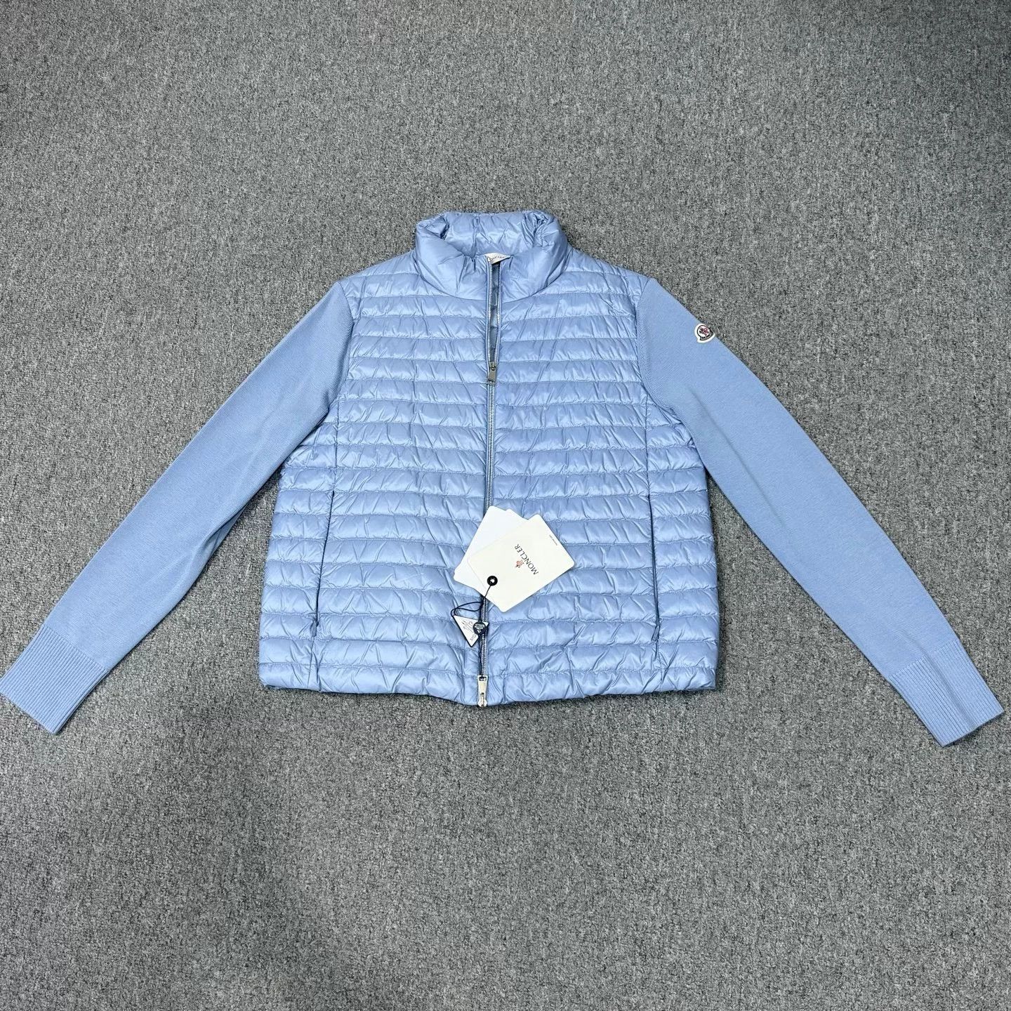 Moncler Moncler Unworn M Knit Panel Down Cardigan Size M / US 6-8 / IT 42-44 - 2 Thumbnail