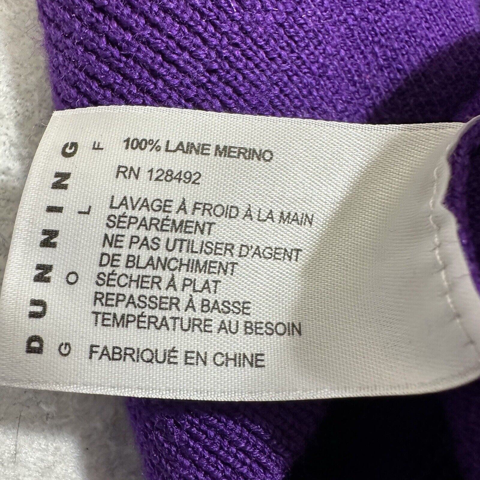 Other Dunning Golf Small Merino Wool V-Neck Purple Sweater Size US S / EU 44-46 / 1 - 4 Thumbnail