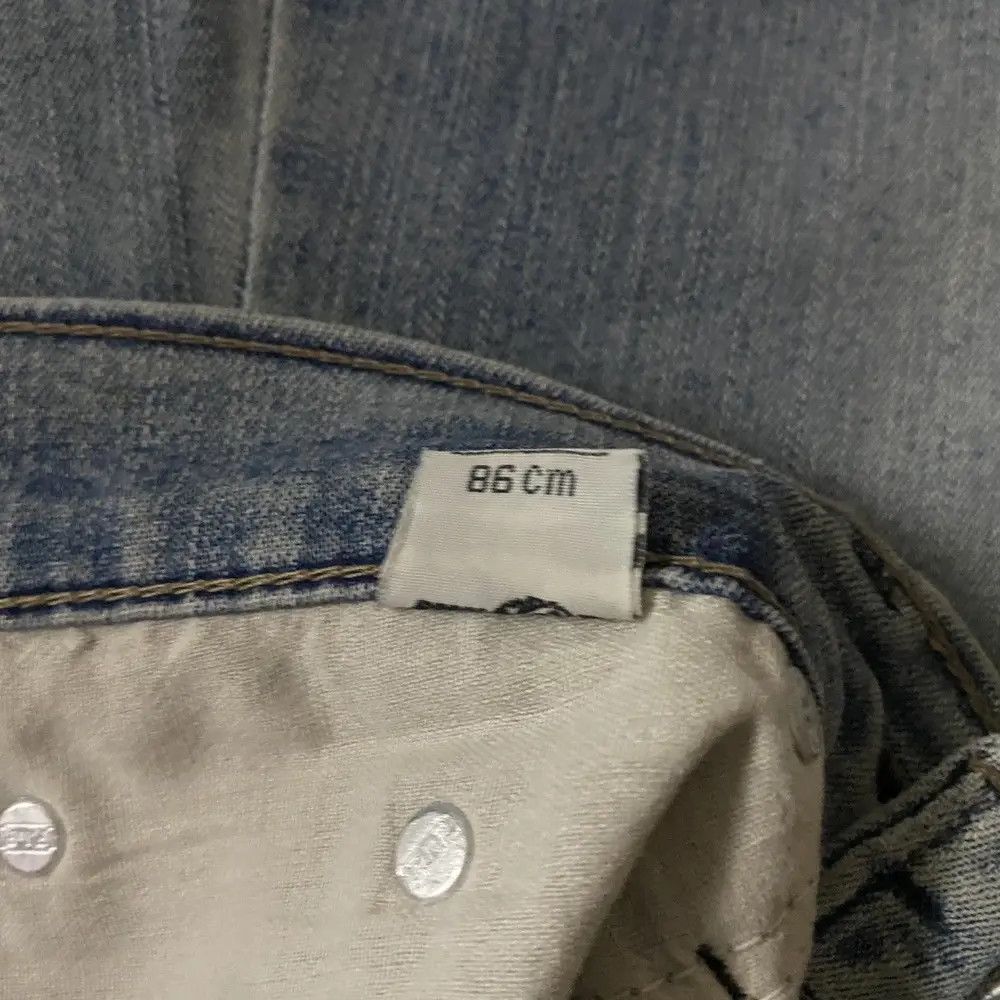 Vintage 2000's Fif Flared Seawash Baggy Jeans Size US 28 / EU 44 - 14 Thumbnail