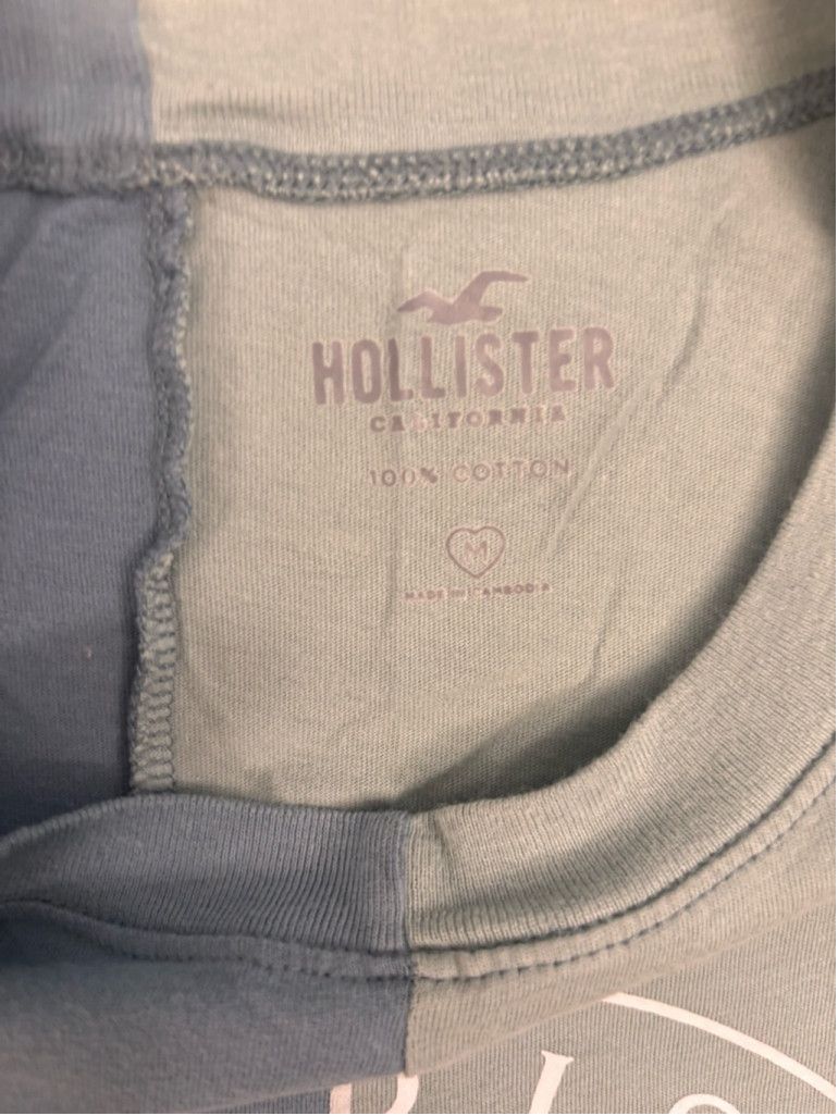 Hollister Men's Hollister T-shirt Size M Blue and Green Size L / US 10 / IT 46 - 7 Thumbnail