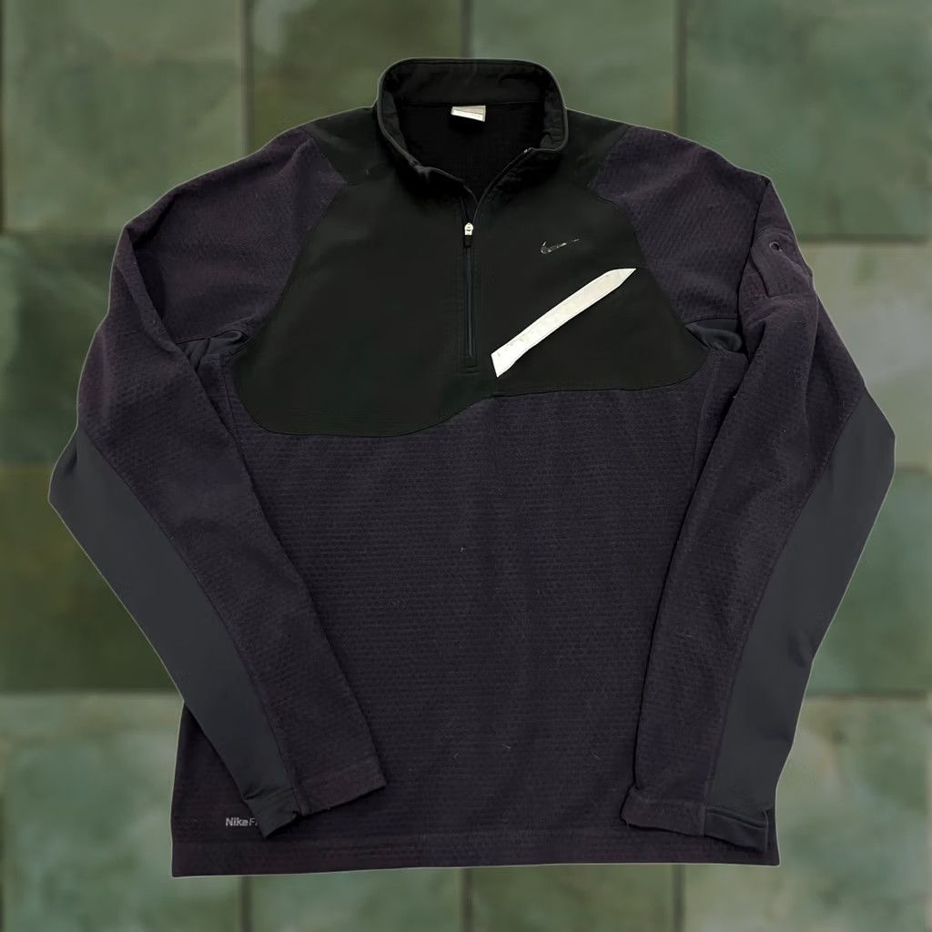 Nike Nike Fleece 1/2 Zip Therma Fit Navy Mens M Logo Y2K Retro Sports Sweatshirt Size US M / EU 48-50 / 2 - 1 Thumbnail