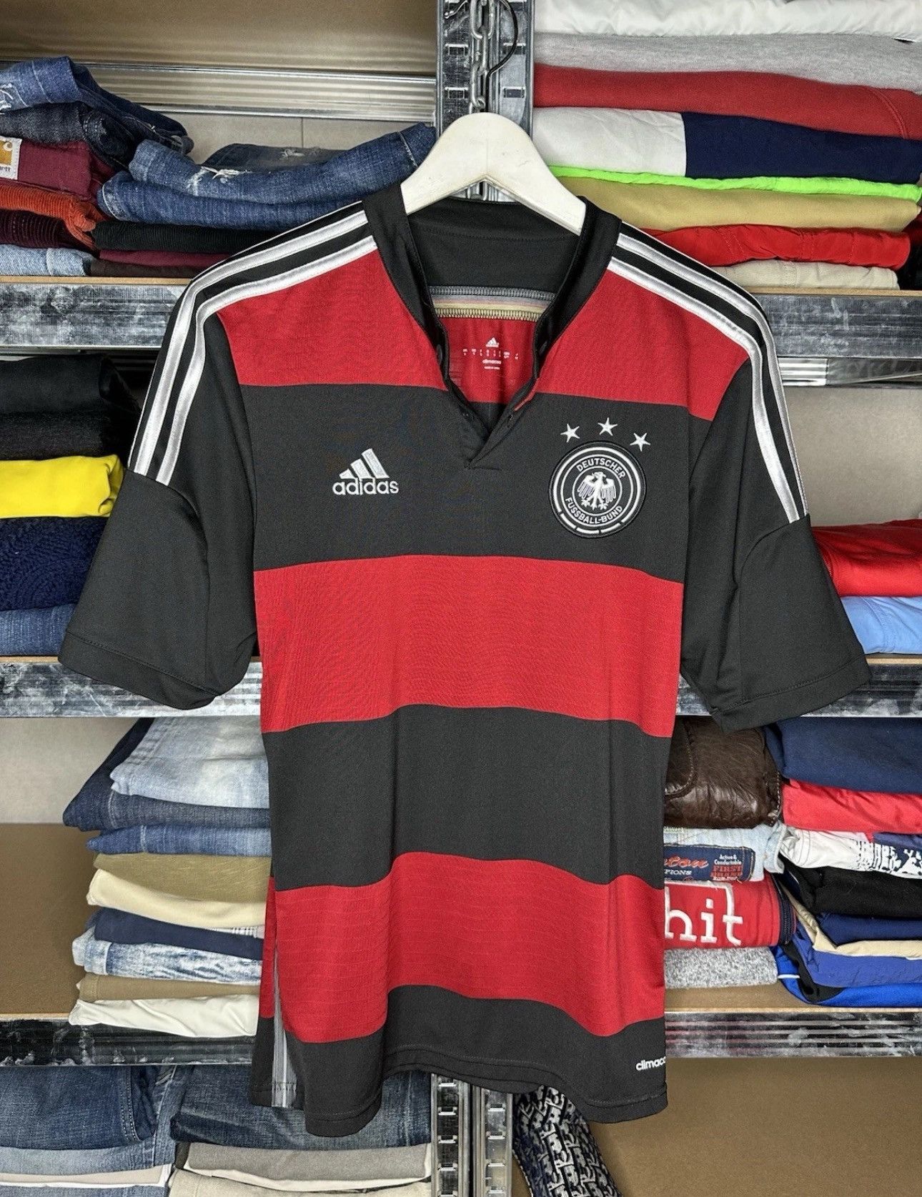 Adidas GERMANY 2014/15 AWAY FOOTBALL SHIRT ADIDAS JERSEY Size US S / EU 44-46 / 1 - 1 Thumbnail