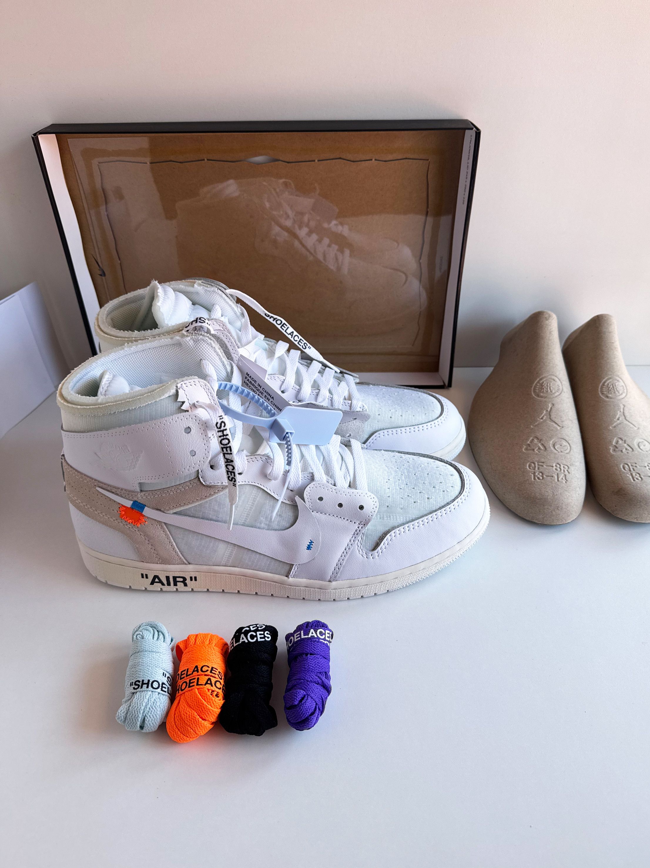 Jordan Brand × Off-White Air Jordan 1 Retro x Off-White (Virgil Abloh) Euro 17 Alaska Size US 13 / EU 46 - 1 Thumbnail