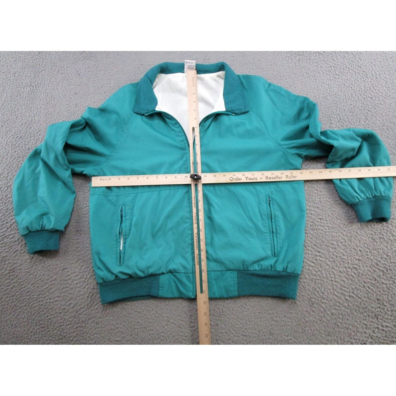 Sears Vintage Sears Teal Blue Full Zip Bomber Jacket Mens 80s Pockets Read Size US M / EU 48-50 / 2 - 3 Thumbnail