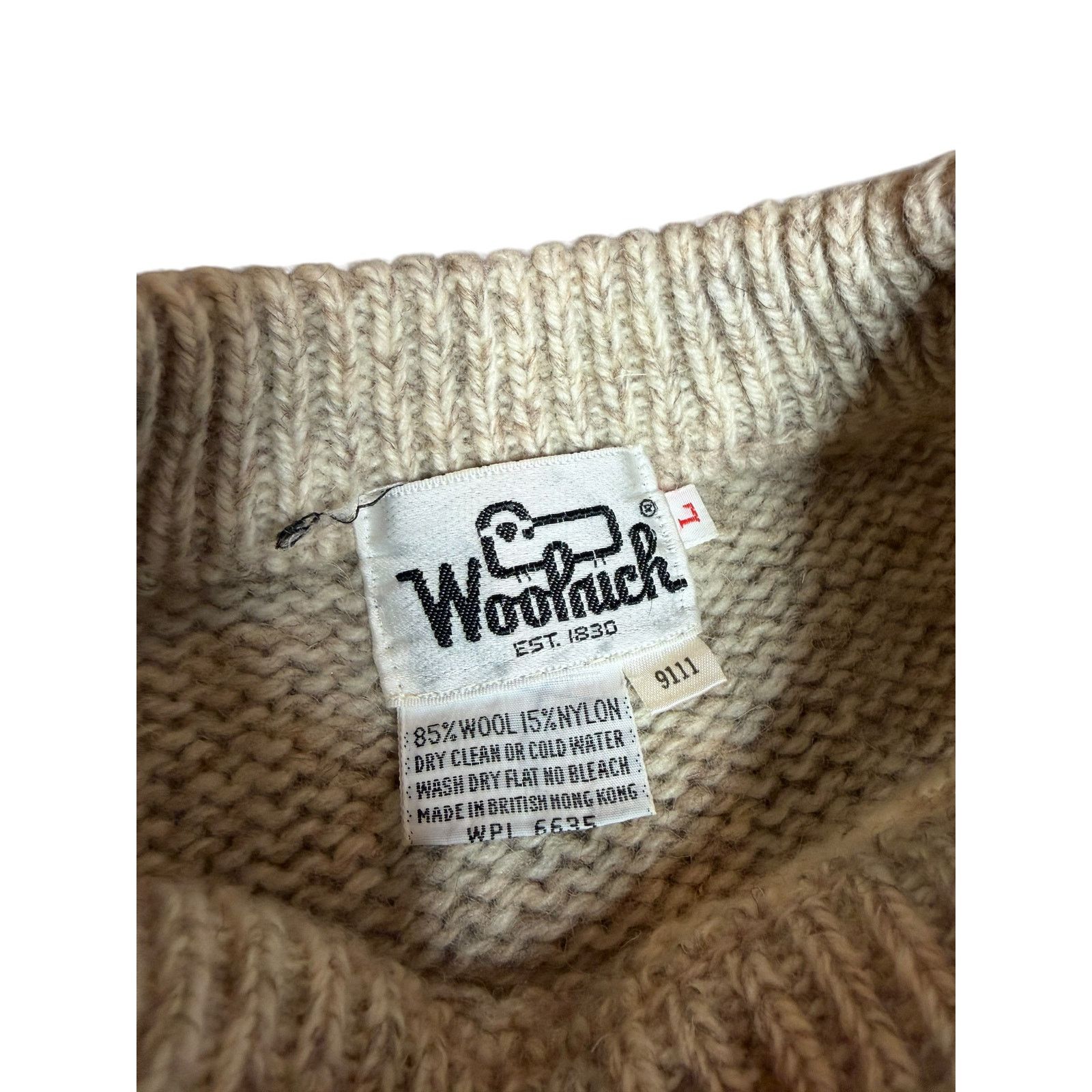 Vintage × Woolrich Woolen Mills Vintage 90s Woolrich Wool Crewneck Sweater Size US L / EU 52-54 / 3 - 3 Thumbnail