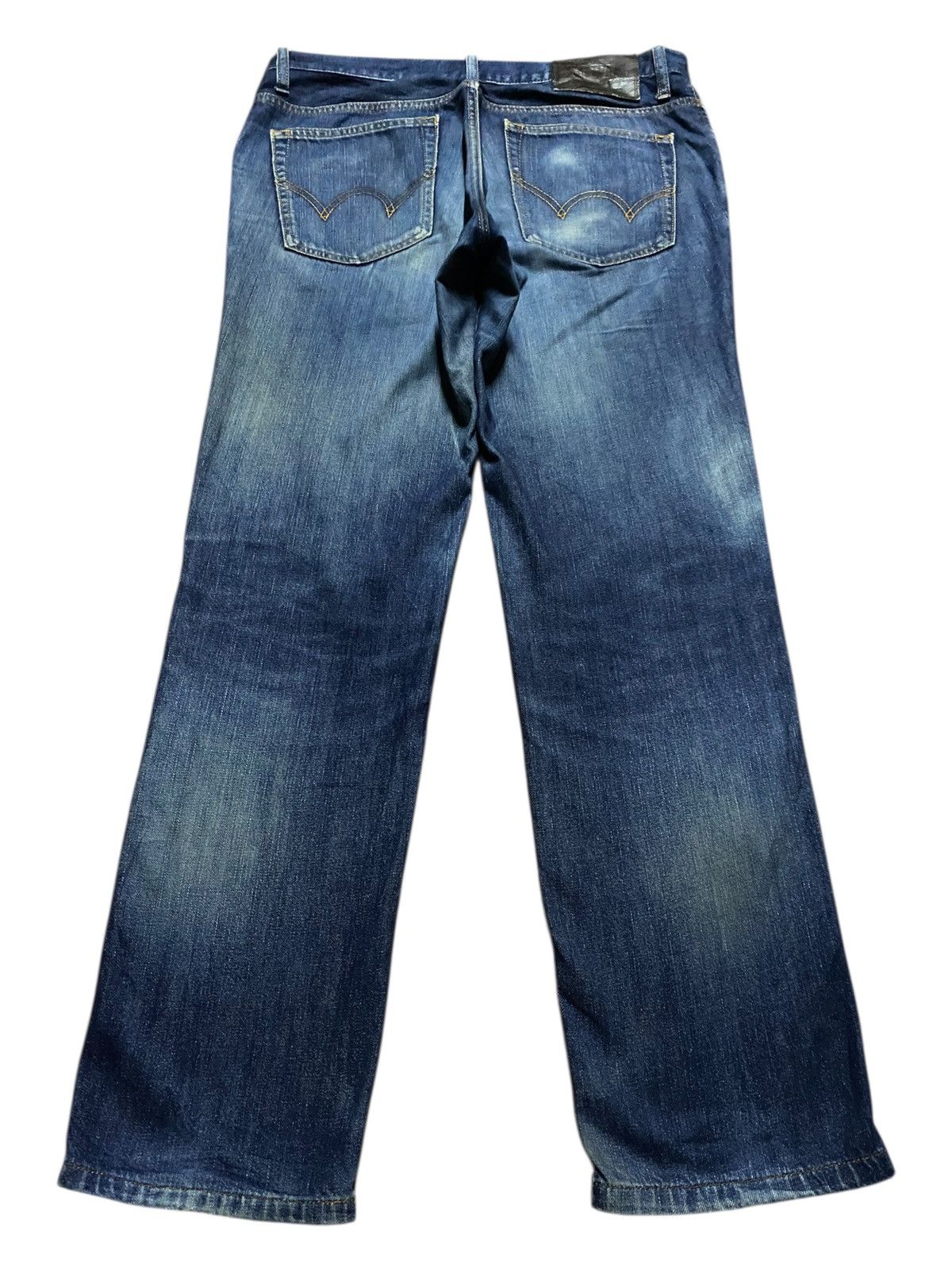 Edwin Vintage Edwin EV Mud Wash Distressed Straight Fit Jeans Size US 34 / EU 50 - 2 Thumbnail