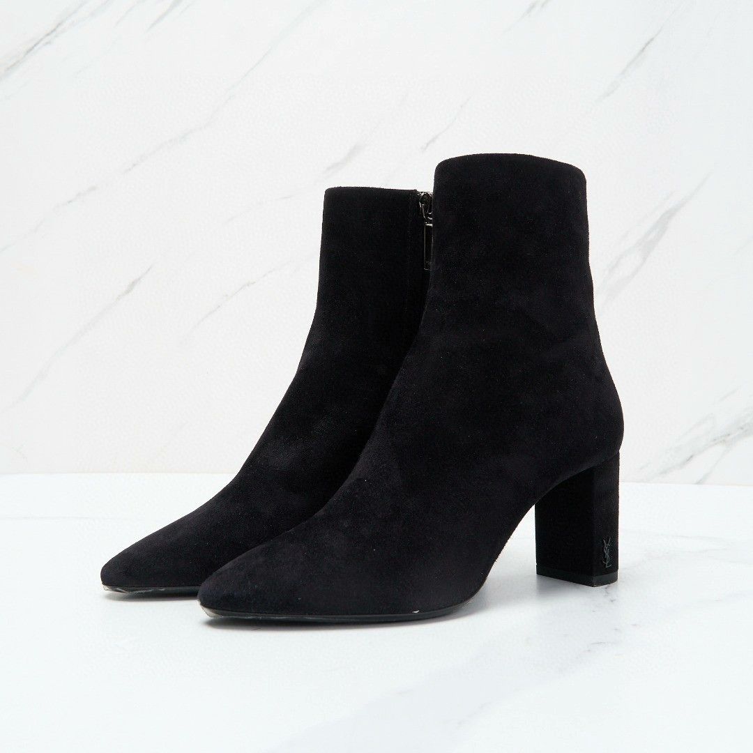 Saint Laurent Paris Saint Laurent Women's Suede Chelsea Boots Size US 7 / IT 37 - 1 Thumbnail
