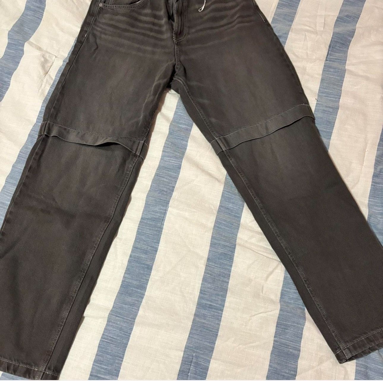 Bershka Baggy bershka denim grey jeans Size US 30 / EU 46 - 1 Thumbnail