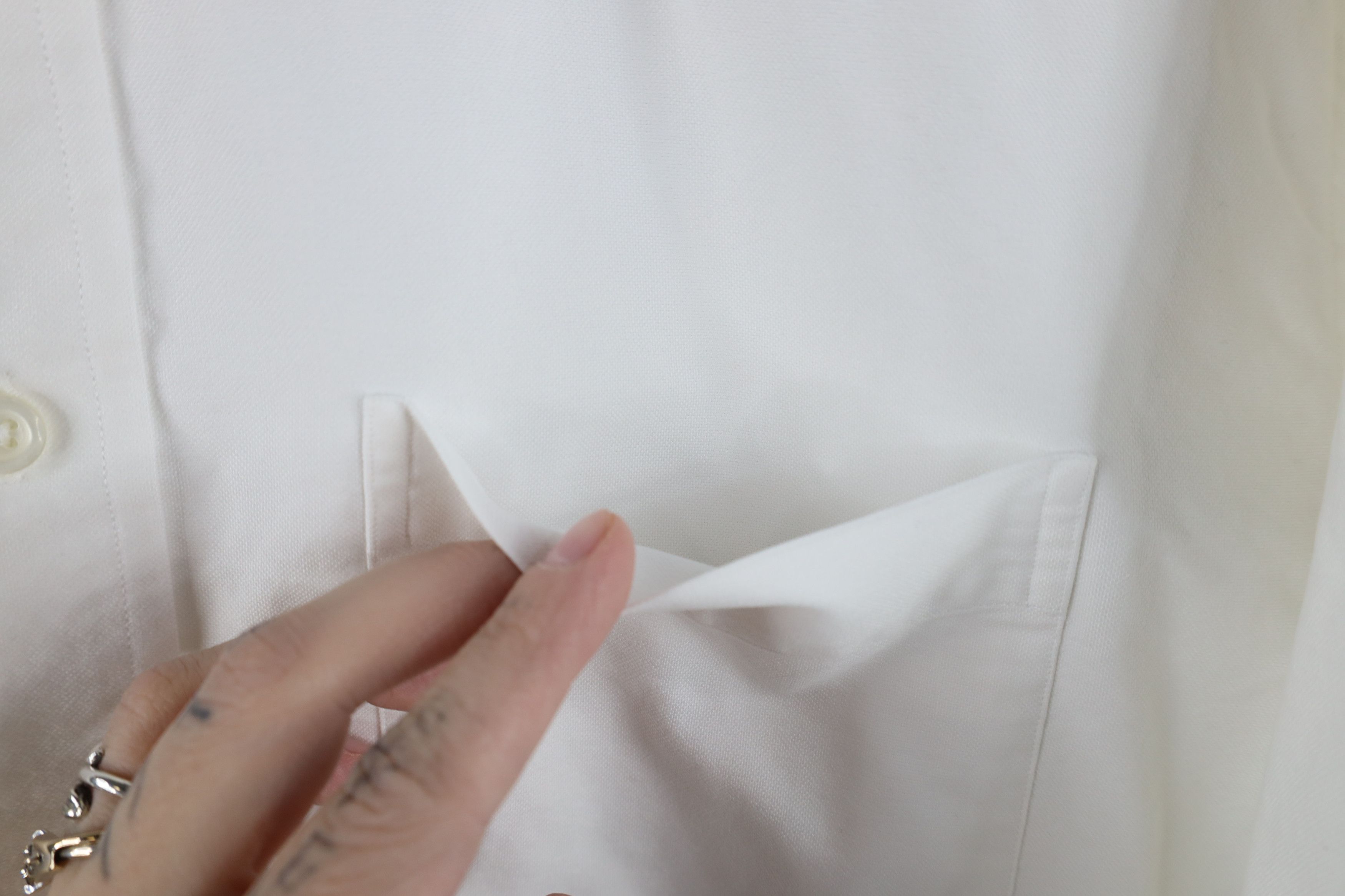 Lands' End Vintage 90s Lands End Collared Button Down Shirt White Size US M / EU 48-50 / 2 - 4 Thumbnail