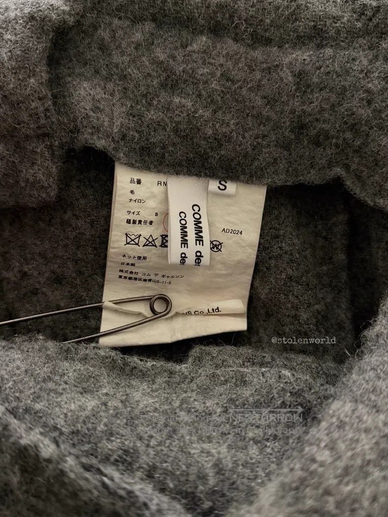 Comme Des Garcons Thick Woolen Overalls Pleated Skirt