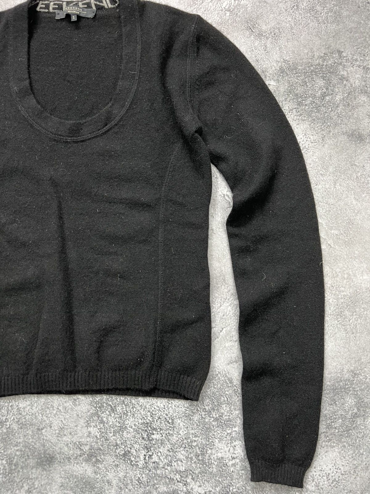 Weekend Max Mara Weekend Max Mara Cashmere Black Sweater Womens Size S / US 4 / IT 40 - 2 Thumbnail