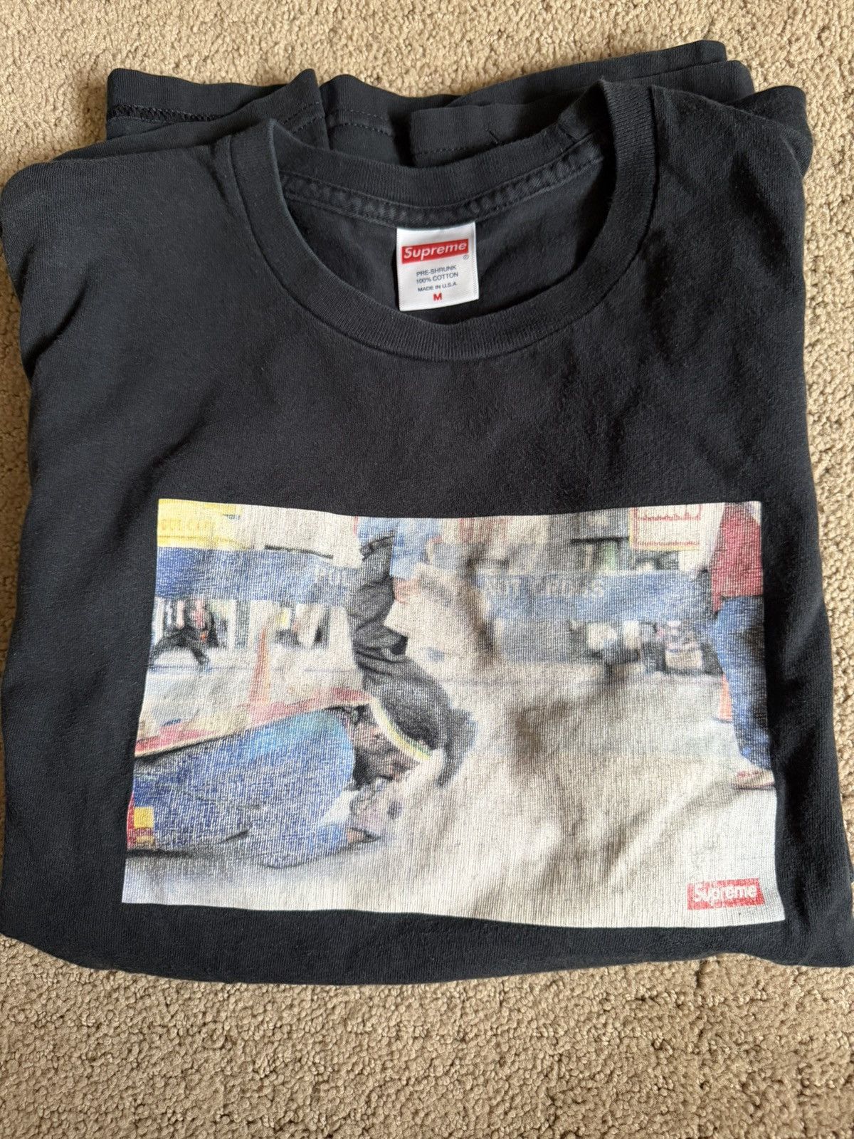 Supreme Supreme FW22 Pope.L Training Crawl Tee Black Size Medium Size US M / EU 48-50 / 2 - 1 Thumbnail
