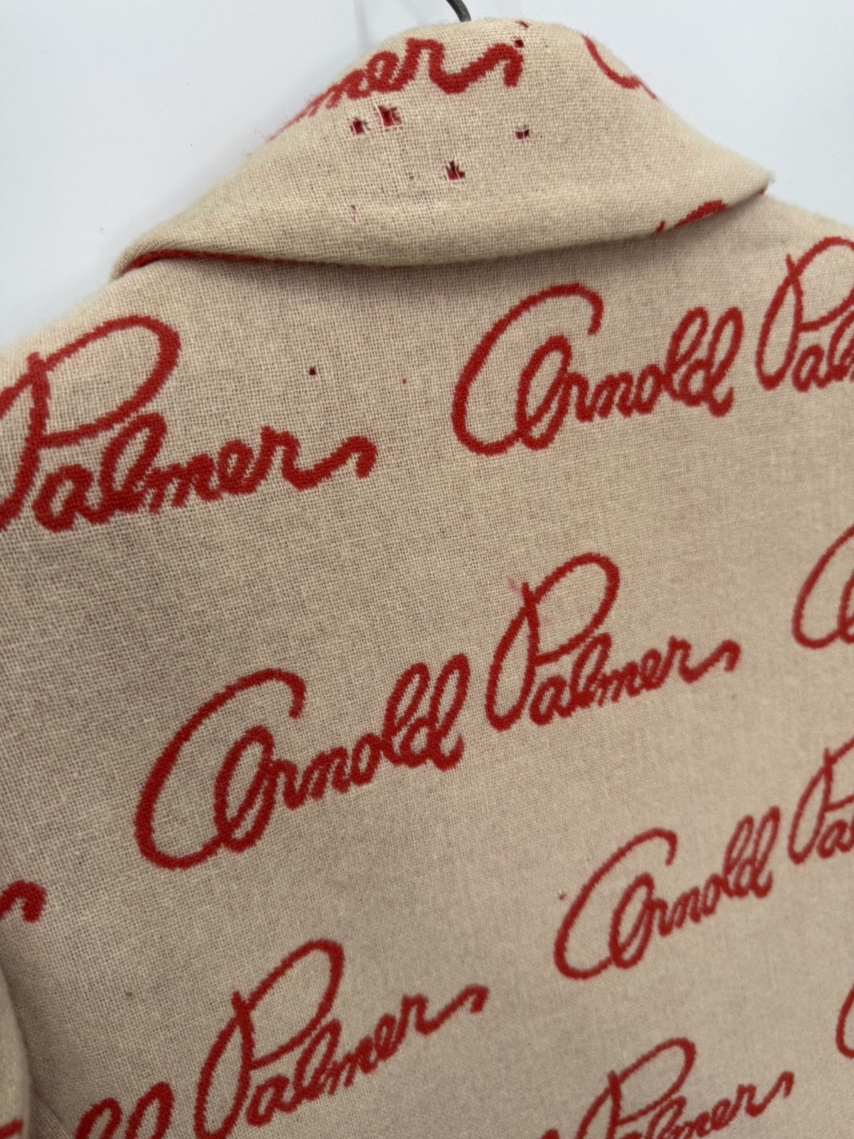 Vintage 🔥 VTG ARNOLD PALMER Overprinted Mohair Blazer Jacket Size XS / US 0-2 / IT 36-38 - 13 Thumbnail