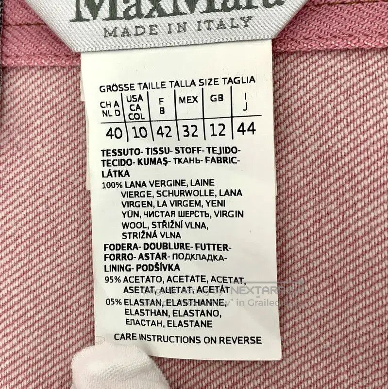 Max Mara MaxMara Pink Wool Women's Jacket . Size L / US 10 / IT 46 - 6 Thumbnail