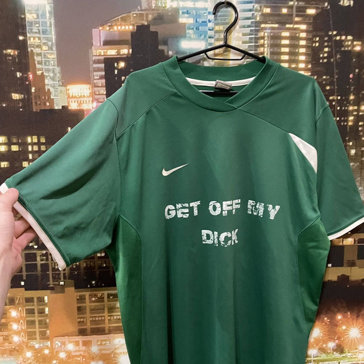 Nike NIKE T SHIRT HUMOR GET OFF MY DICK PENIS SEX PORNSTAR 90s Size US XL / EU 56 / 4 - 3 Thumbnail