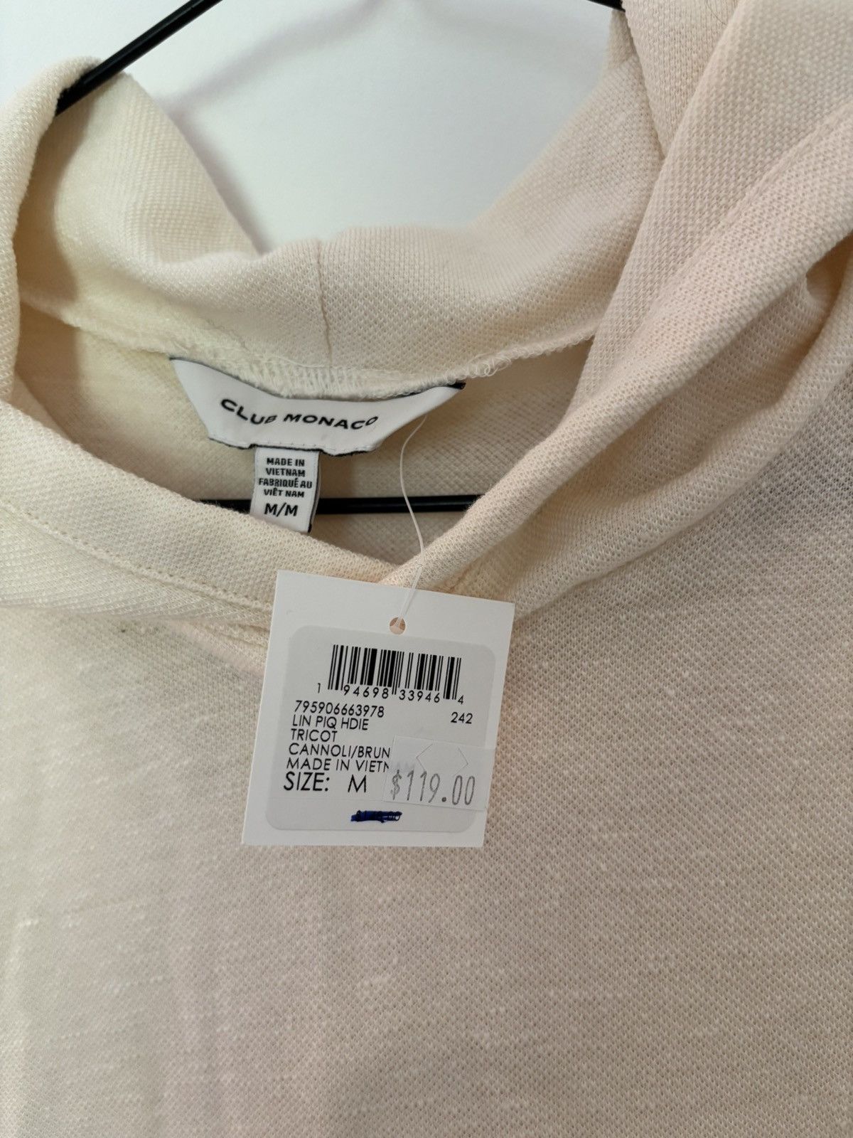 Club Monaco Club Monaco Linen Blend Lightweight Hooded Sweater NWT Size US M / EU 48-50 / 2 - 3 Thumbnail