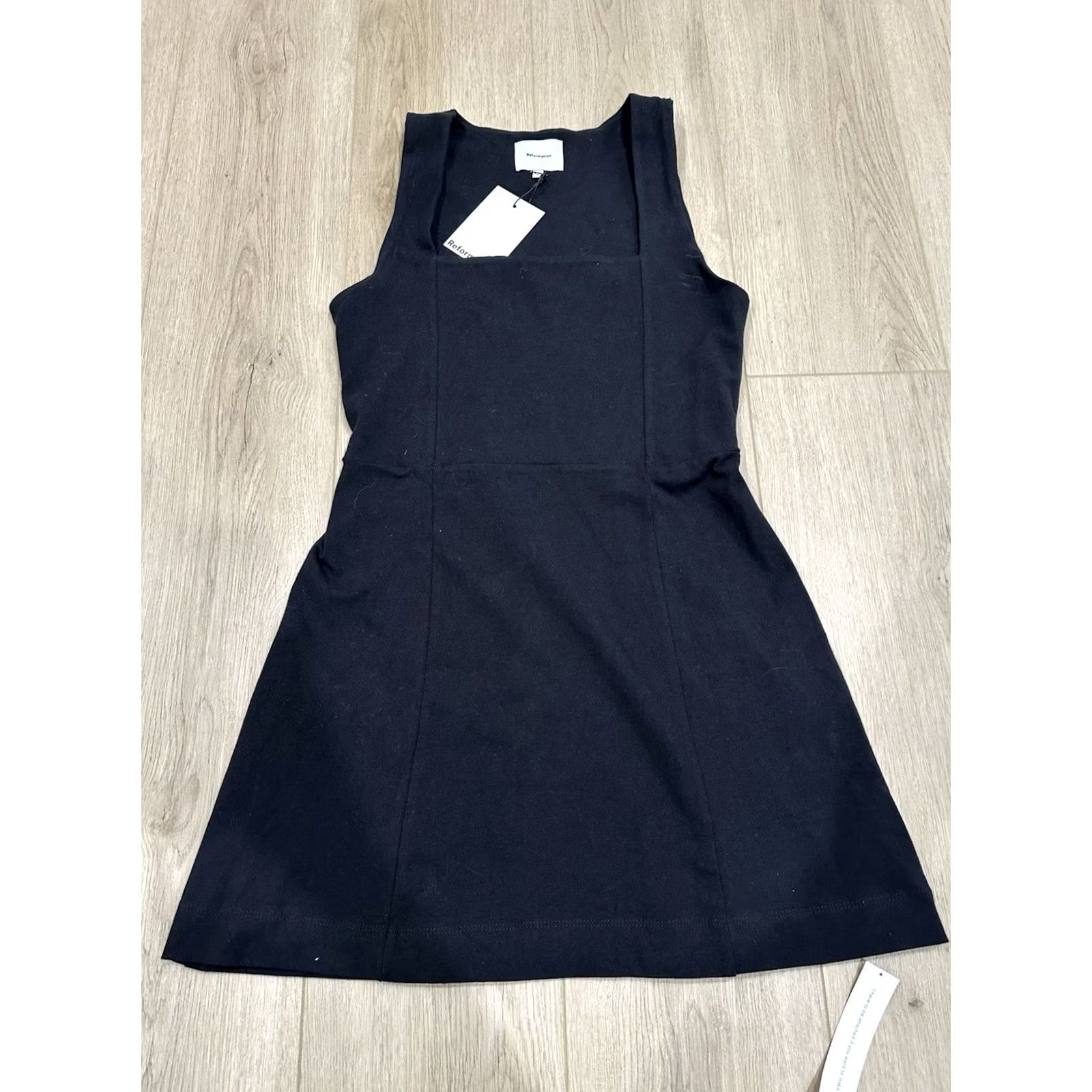Reformation NWT Reformation Rai Knit Dress Black M Women A-Line Mini Knit Short Size Medium NWT Reformation Rai Knit Dress Black M Women A-Line Mini Size M / US 6-8 / IT 42-44 - 2 Thumbnail