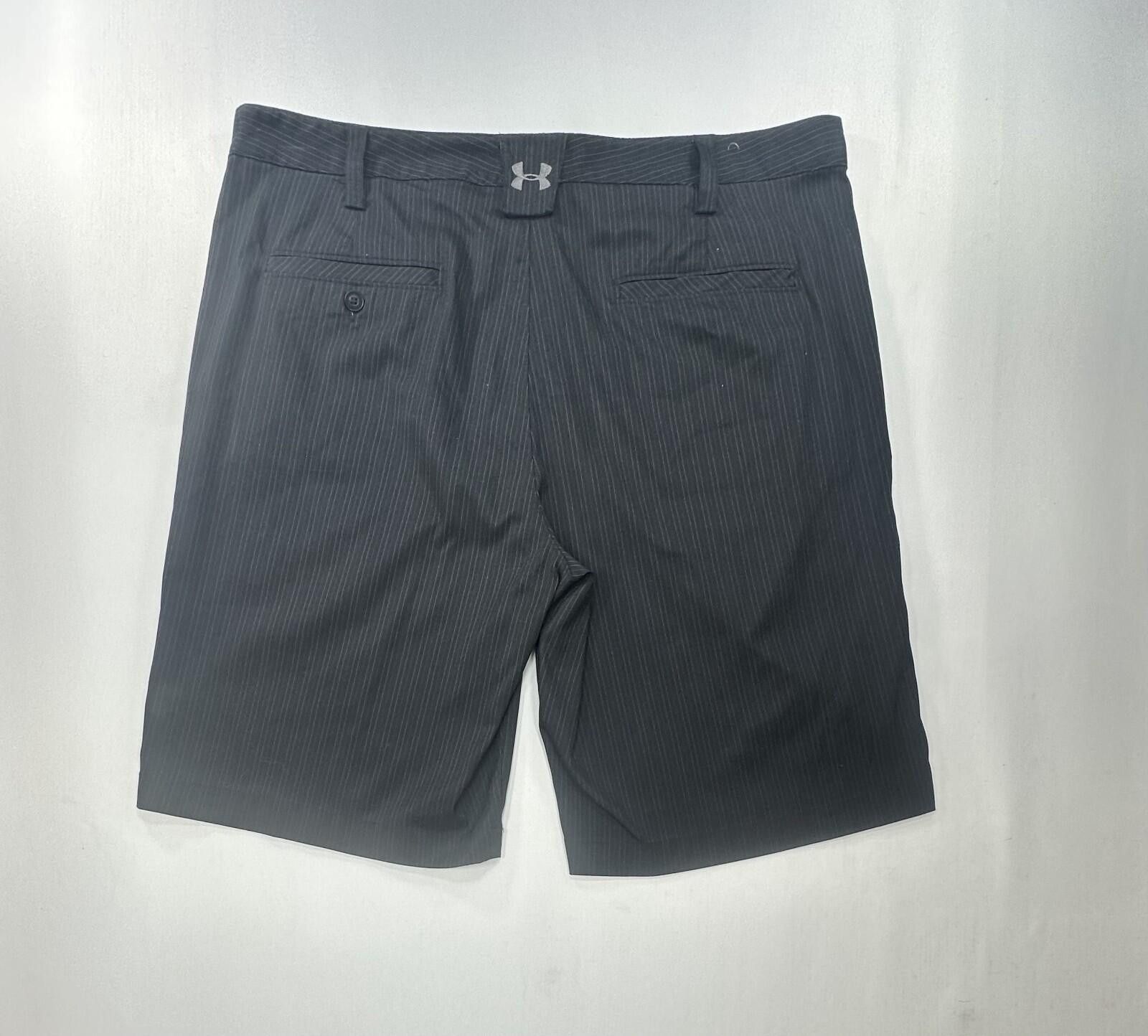 Under Armour Under Armour Flat Front Pinstripe Chino Shorts Mens Black 38 Size US 38 / EU 54 - 2 Thumbnail
