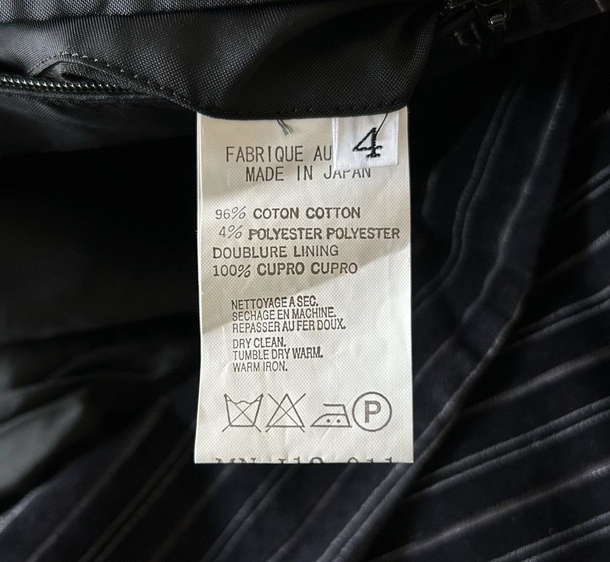 Yohji Yamamoto Yohji Yamamoto 05aw Purple Velvet Striped Blazer K4 Size US XL / EU 56 / 4 - 7 Thumbnail