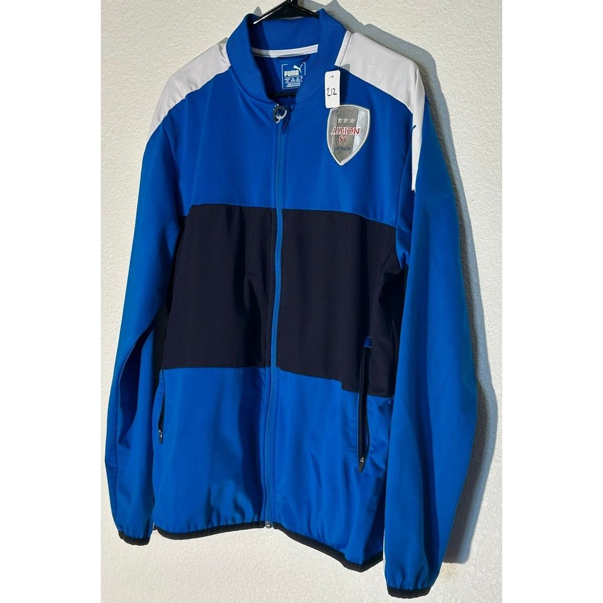 Puma Men's Albion SC Las Vegas Puma Full Zip Jacket - Blue Size US L / EU 52-54 / 3 - 3 Thumbnail