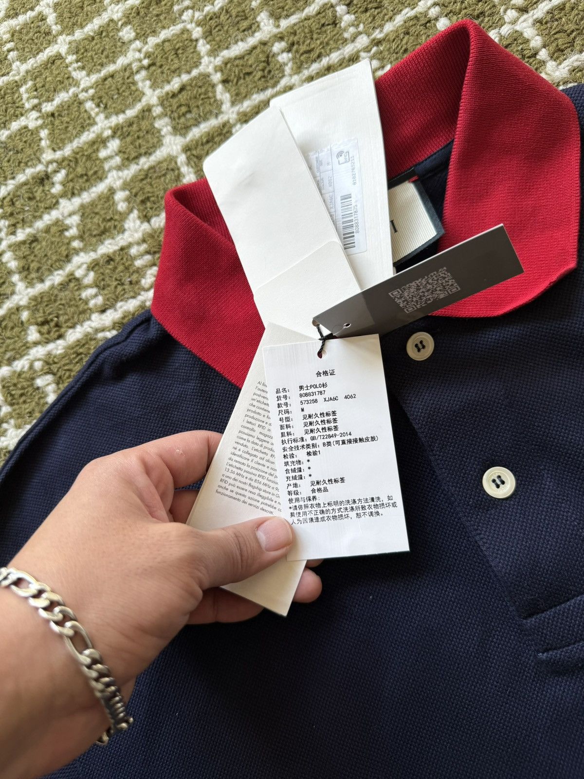 Gucci Gucci Reverse Logo Navy Rugby Shirt Size US M / EU 48-50 / 2 - 4 Thumbnail