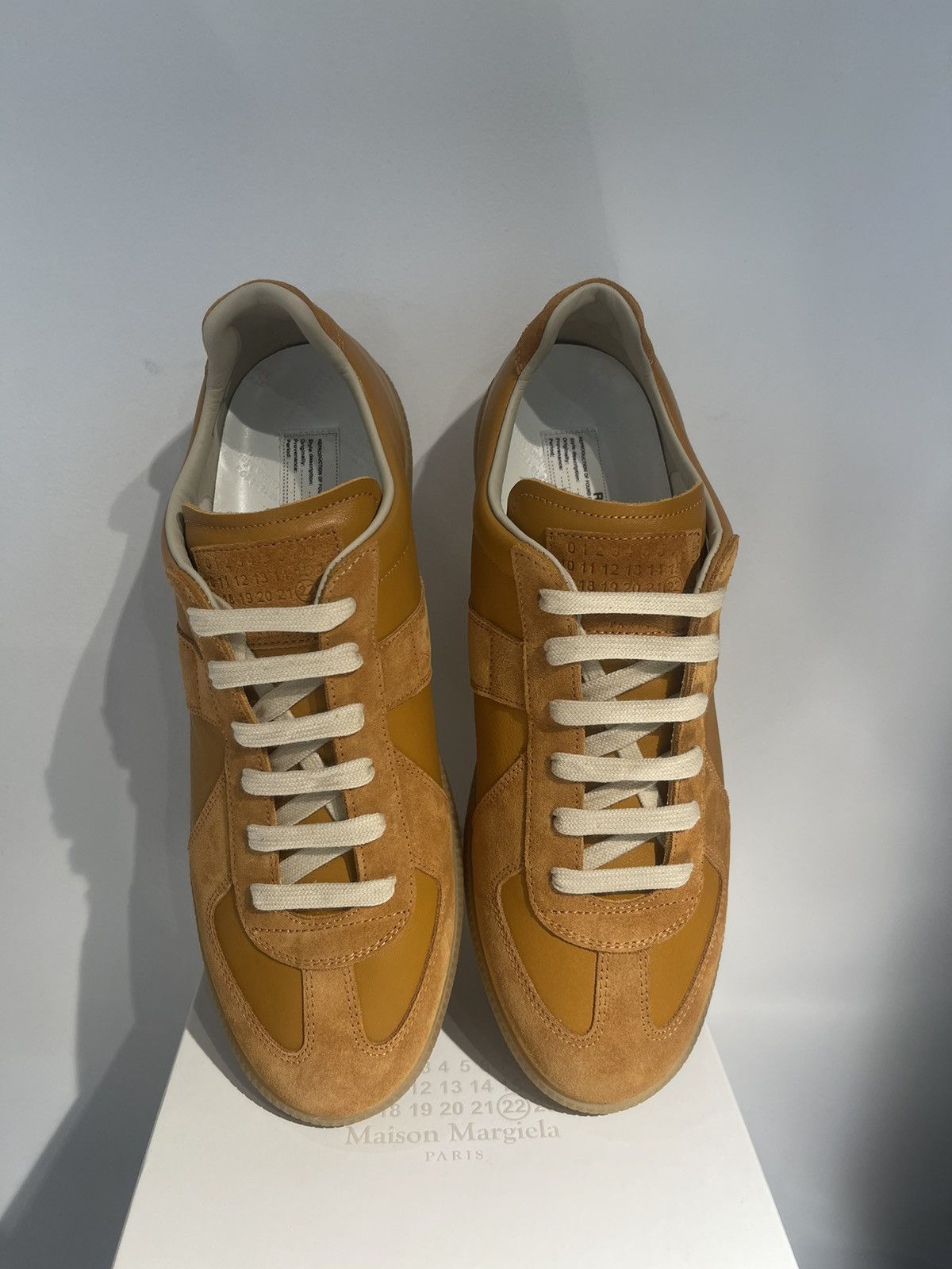 Maison Margiela Maison Margiela Replica GAT Sneakers Mustard 43.5 | Grailed