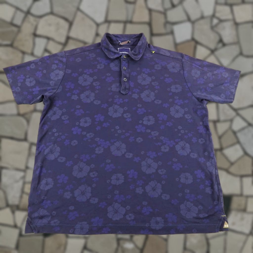 Tommy Bahama Tommy Bahama Polo Shirt Men Large Blue Floral Golf Mens Size US L / EU 52-54 / 3 - 1 Thumbnail