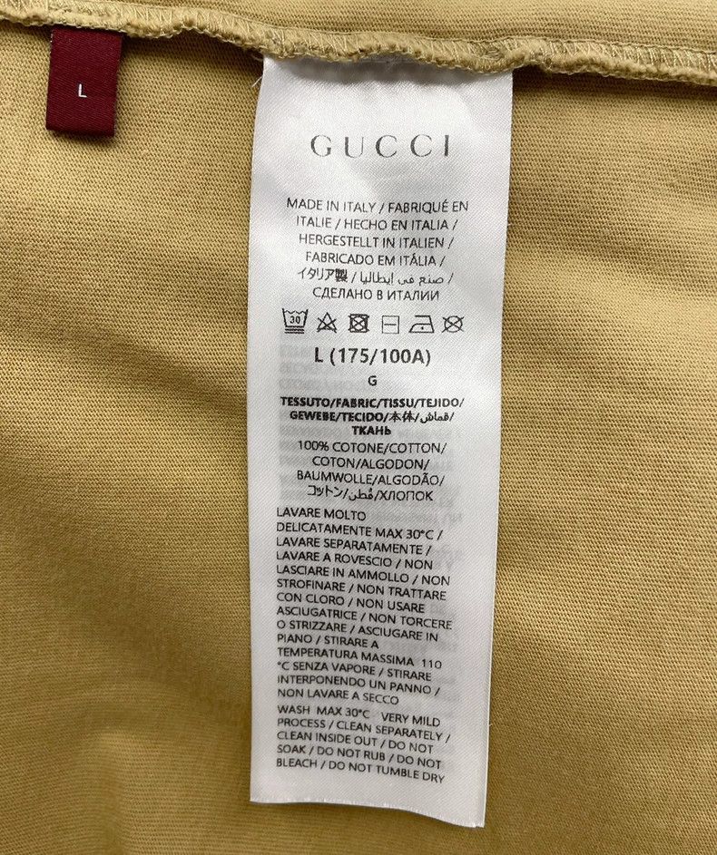 Gucci Gucci Camel logo letter short sleeves 2502-Nextarrow Size US L / EU 52-54 / 3 - 6 Thumbnail