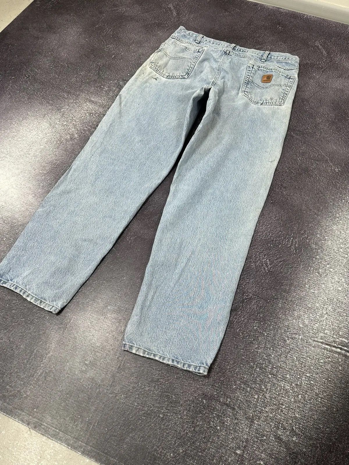 Carhartt × Vintage Vintage Carhartt Light Blue American Denim Hype Jeans Size US 38 / EU 54 - 5 Thumbnail