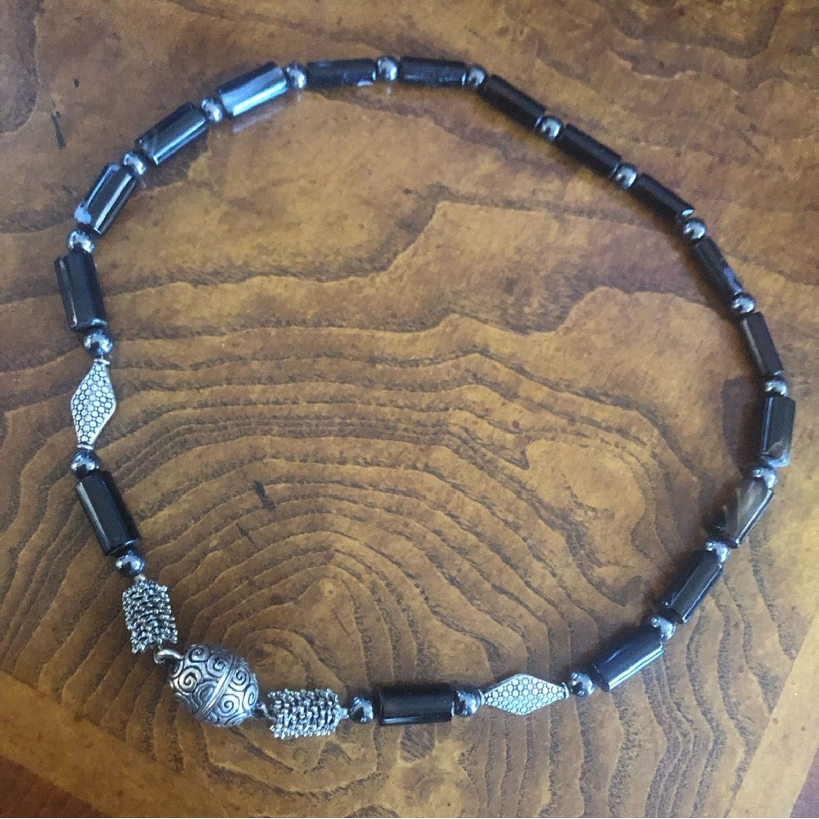 Handmade Handcrafted orca agate necklace and earring set Size ONE SIZE - 9 Thumbnail