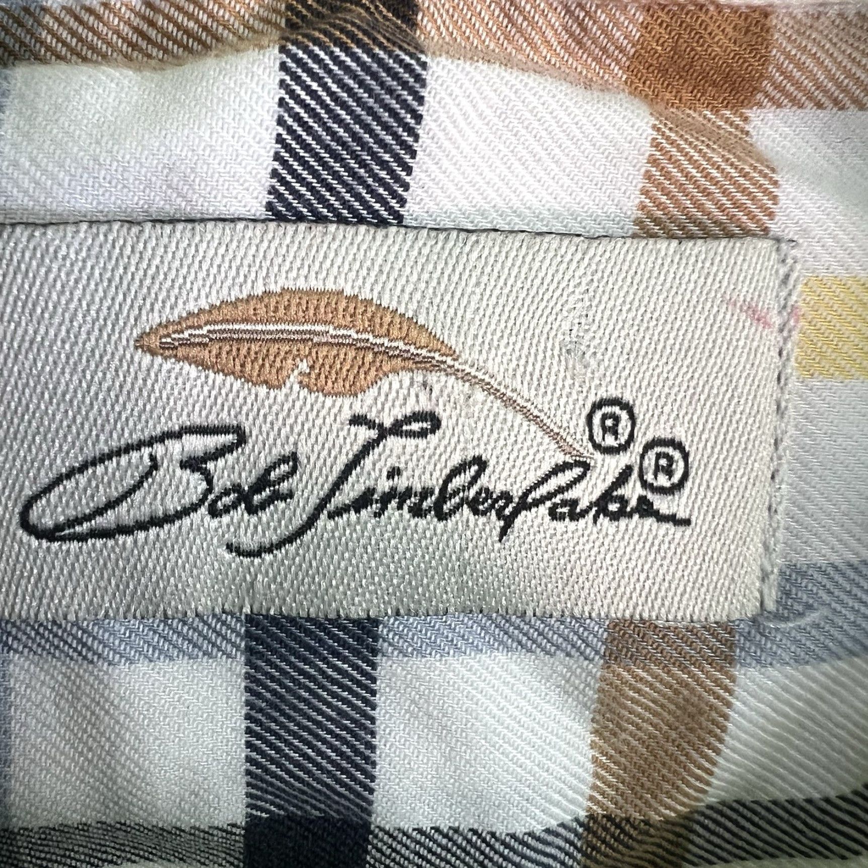 Vintage VINTAGE Bob Timberlake Men's Casual Plaid Button-Down Shirt XLT Long Sleeve Yellow Cotton All Seasons Size US XL / EU 56 / 4 - 4 Thumbnail