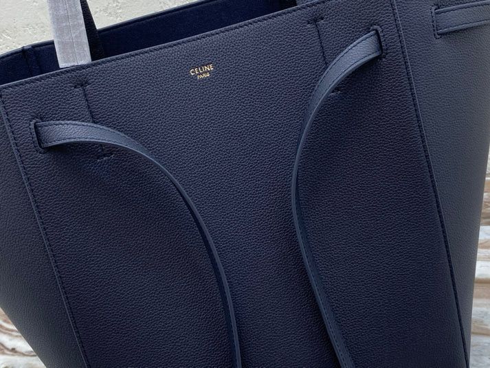 Celine o1bcso1str1024 Size: OS / Cabas Small Tote Bag in Navy Blue Size ONE SIZE - 5 Thumbnail