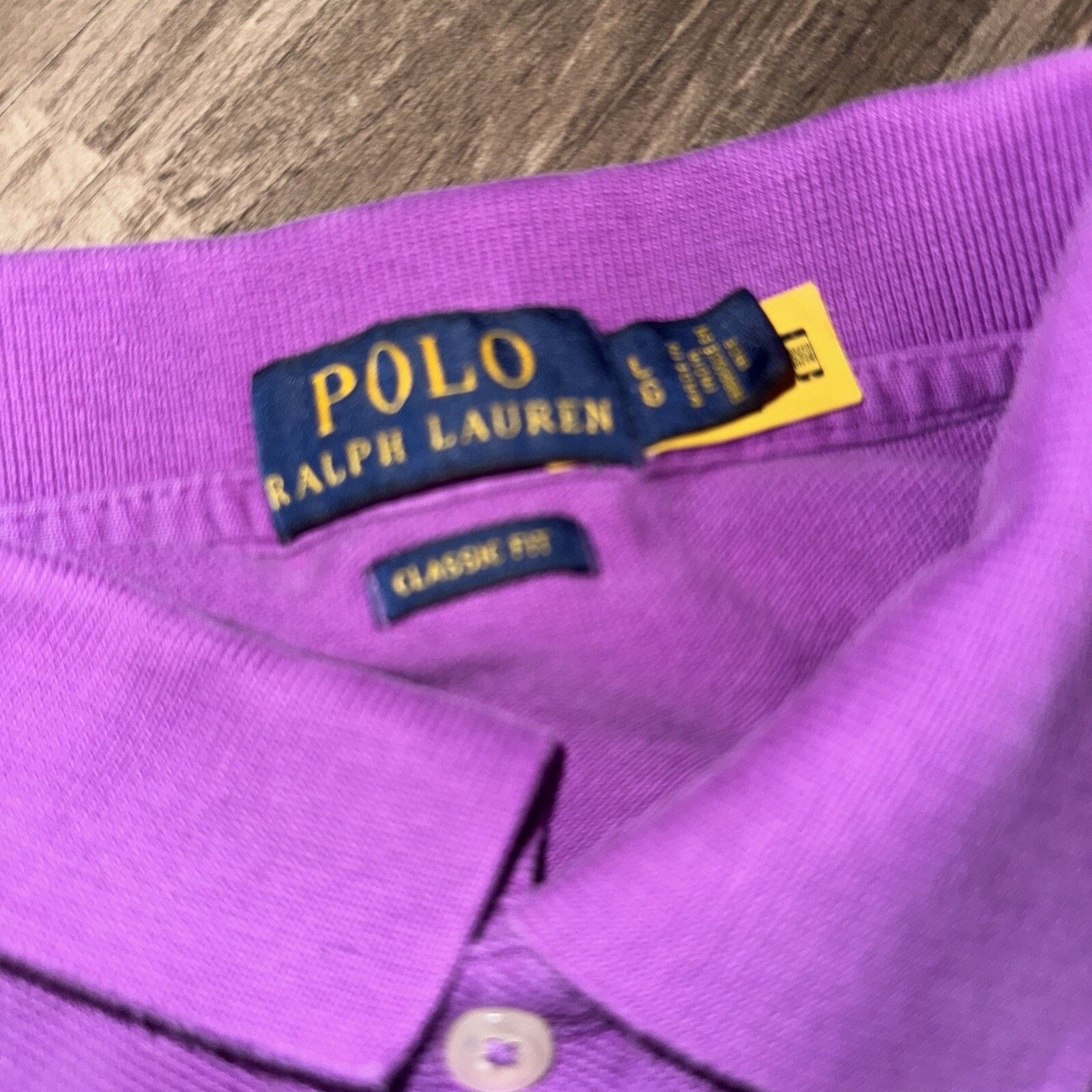 Polo Ralph Lauren × Vintage Polo Ralph Lauren Polo Shirt Purple Large 23x27 Size US L / EU 52-54 / 3 - 3 Thumbnail