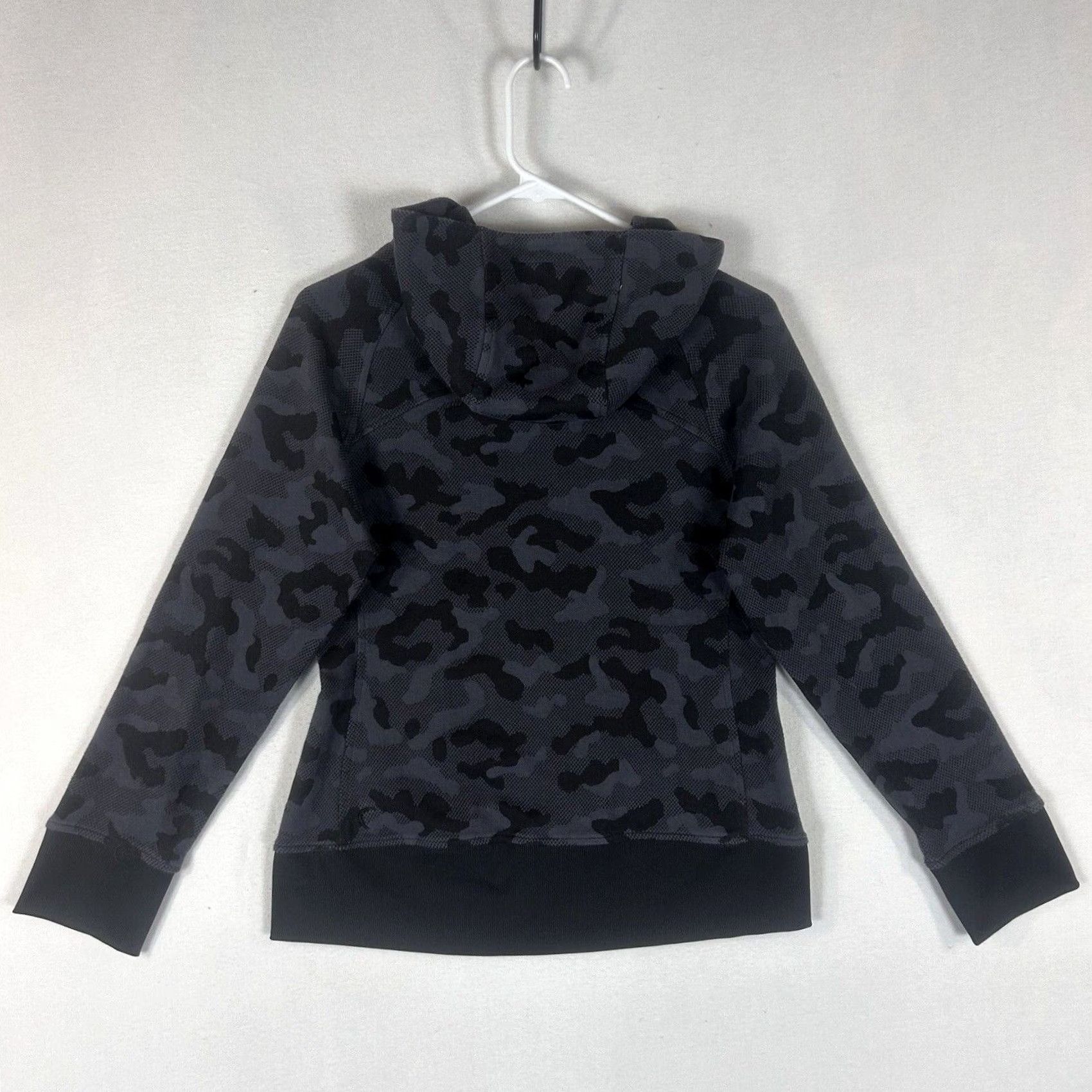 Vintage ZYIA Active Full Zip Hoodie Womens Small Black Gray Camouflage Pockets Zip Front Athletic Shirt (Hoodie) Size S / US 4 / IT 40 - 7 Thumbnail