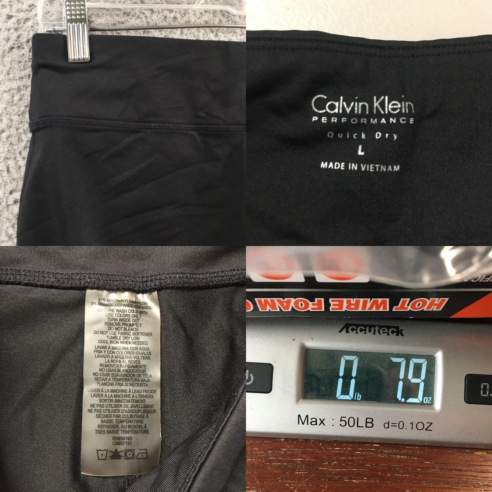Calvin Klein Calvin Klein Capri Leggings Womens L Black Low Rise Elastic Waist Caprisactivewear Slim Fit Womens L Capris Black CK Leggings Size 36" / US 14 / IT 50 - 9 Thumbnail