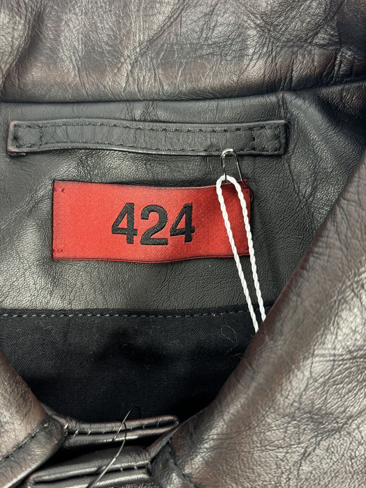 424 TRUCKER RUB OFF LEATHER JACKET Size US L / EU 52-54 / 3 - 6 Thumbnail