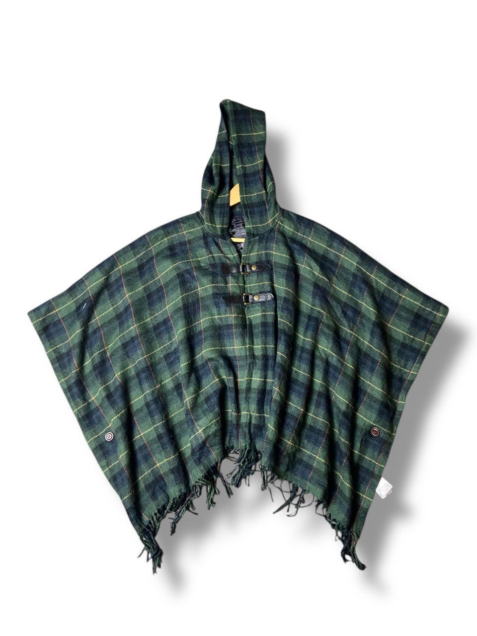 Fantasy University Japanese Brand Checkered Ponchos (121)