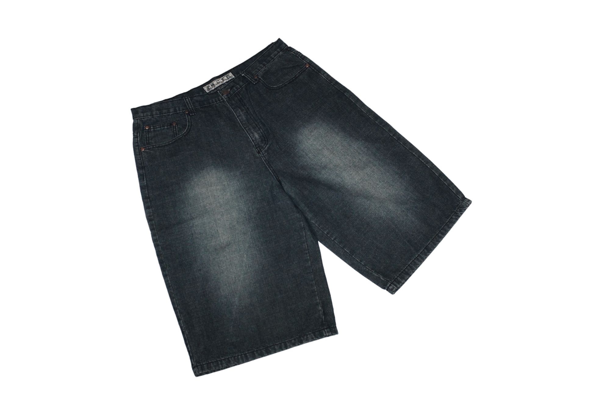 Enyce 🔥90's VTG ENYCE OG Rap Baggy Faded Denim Shorts Size US 38 / EU 54 - 3 Thumbnail